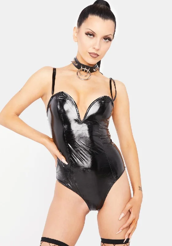 Demand My Love Vinyl Bodysuit