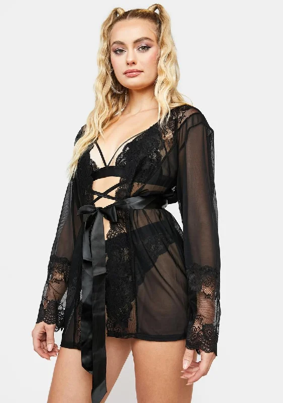 Insomnia Touch Me In The Morning Mesh Robe