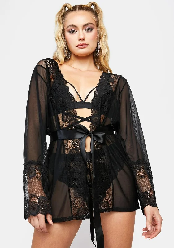 Insomnia Touch Me In The Morning Mesh Robe