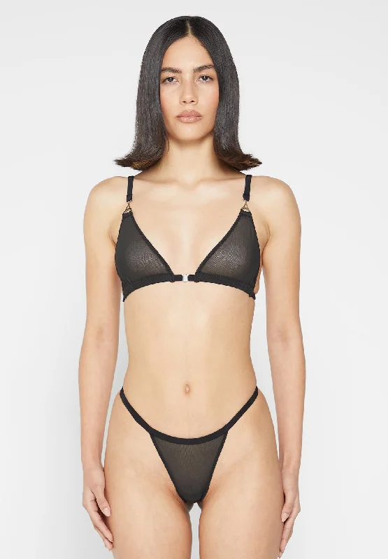 Mesh Bralette - Black