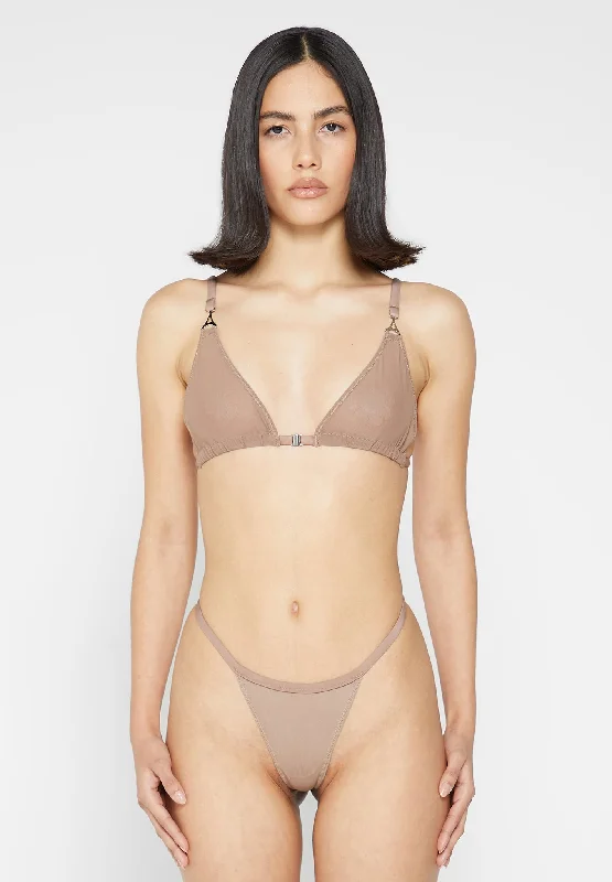 Mesh Bralette - Taupe