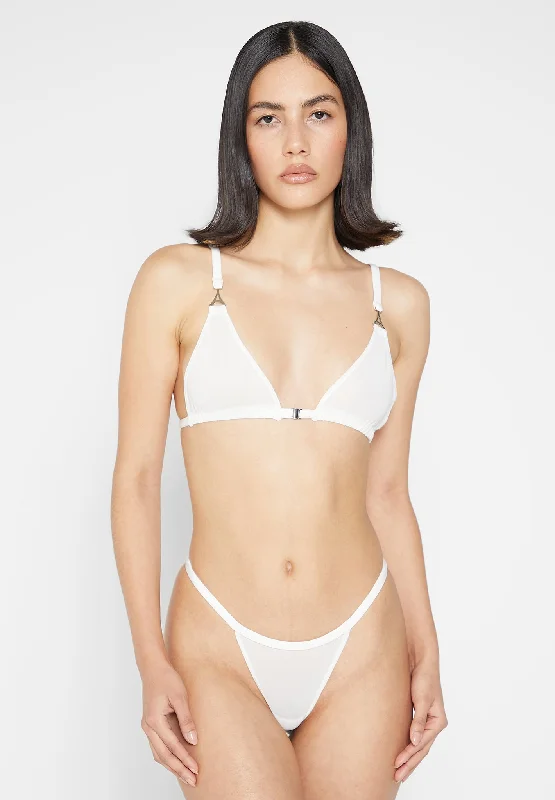 Mesh Bralette - White