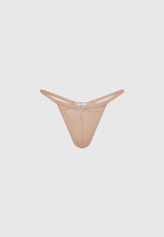 Mesh G-String - Taupe