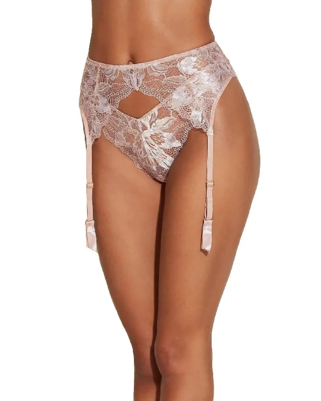 Paradiso Women's Garter Belt Parad4141 In Mandorla