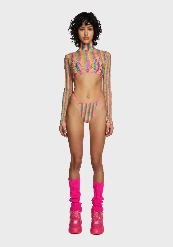 Prismatic Purge Fishnet Set