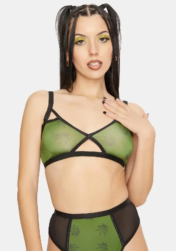 Smoke Me Out Mesh Bra Set