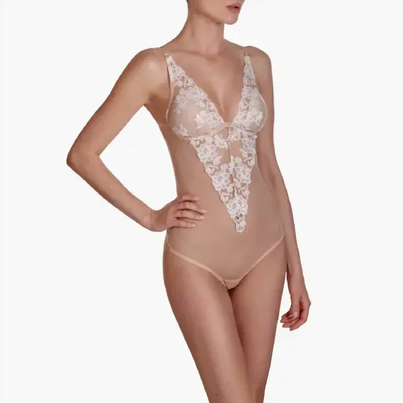 Tiramisu Bodysuit In Beige/vanilla