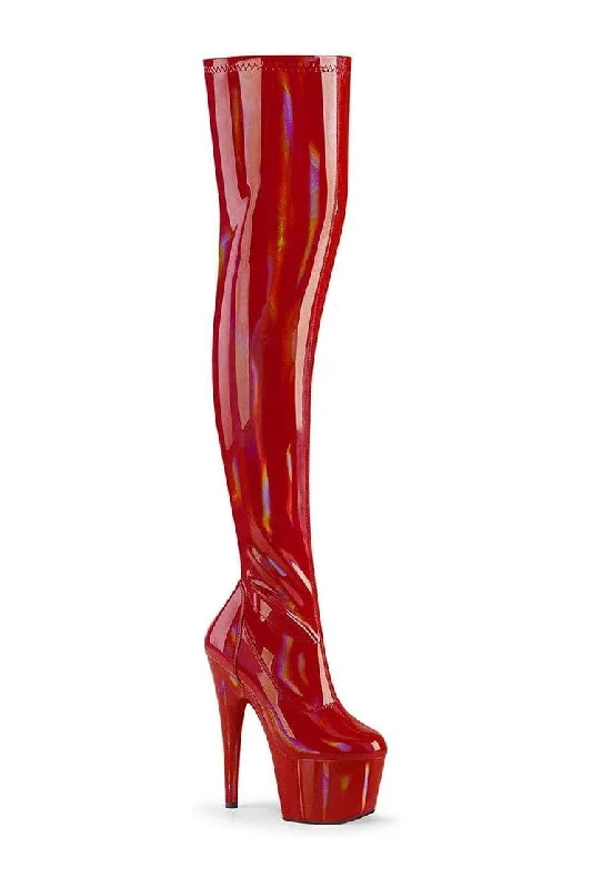 ADORE-3000HWR Exotic Boot | Red Patent