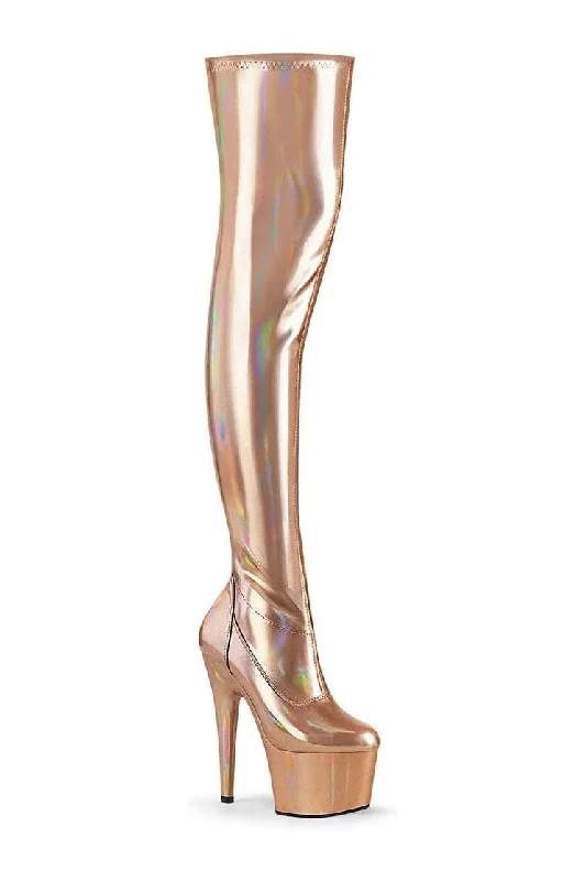 ADORE-3000HWR Exotic Boot | RoseGold Patent