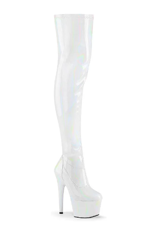 ADORE-3000HWR Exotic Boot | White Patent