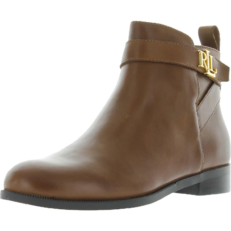 Bonne Womens Slip On Leather Booties