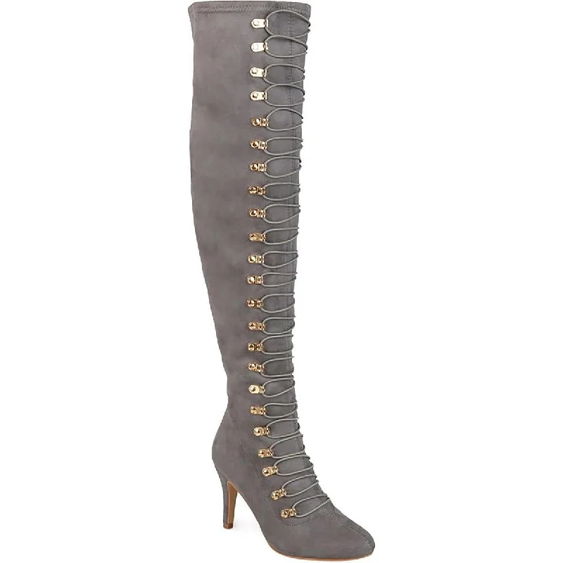 Trill  Womens Dressy Embellished Over-The-Knee Boots