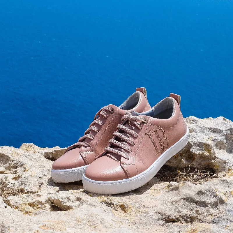 Women's Apple Leather Vegan Sneakers | Pink