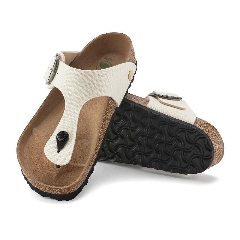 Birkenstock Gizeh Big Buckle Vegan Sandal (Women) - Eggshell Canvas