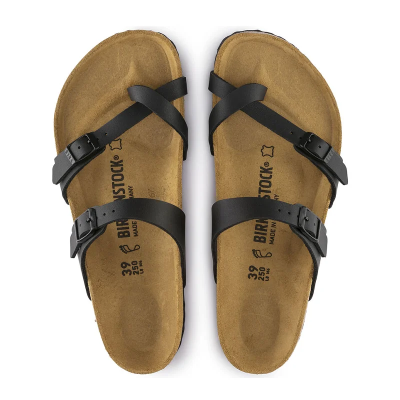 Birkenstock Mayari Narrow Sandal (Women) - Black Birko-Flor