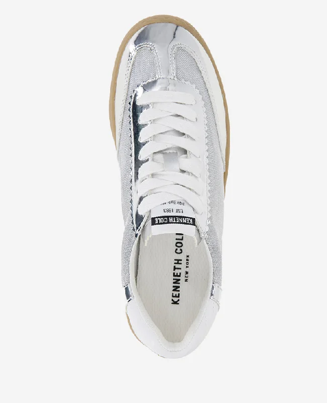 Sam Metallic Leather Mesh Sneaker