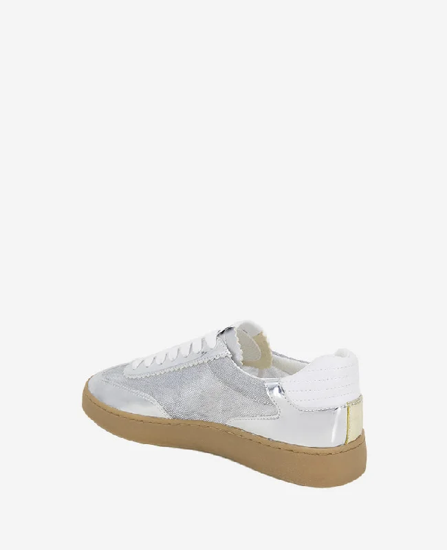 Sam Metallic Leather Mesh Sneaker