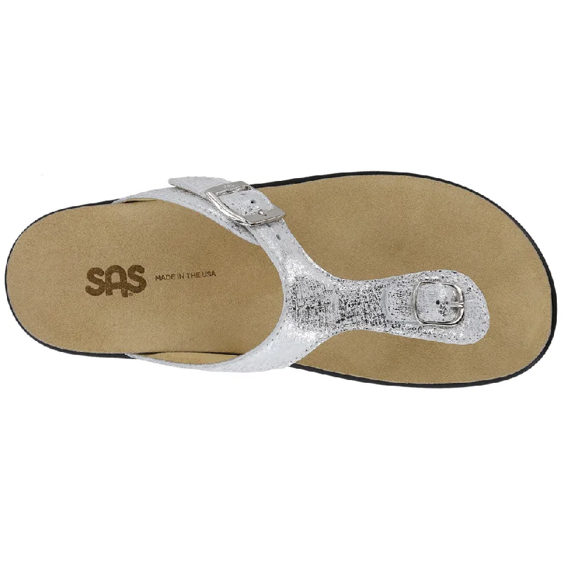 SAS Sanibel Sandal Shiny Silver (Women's)