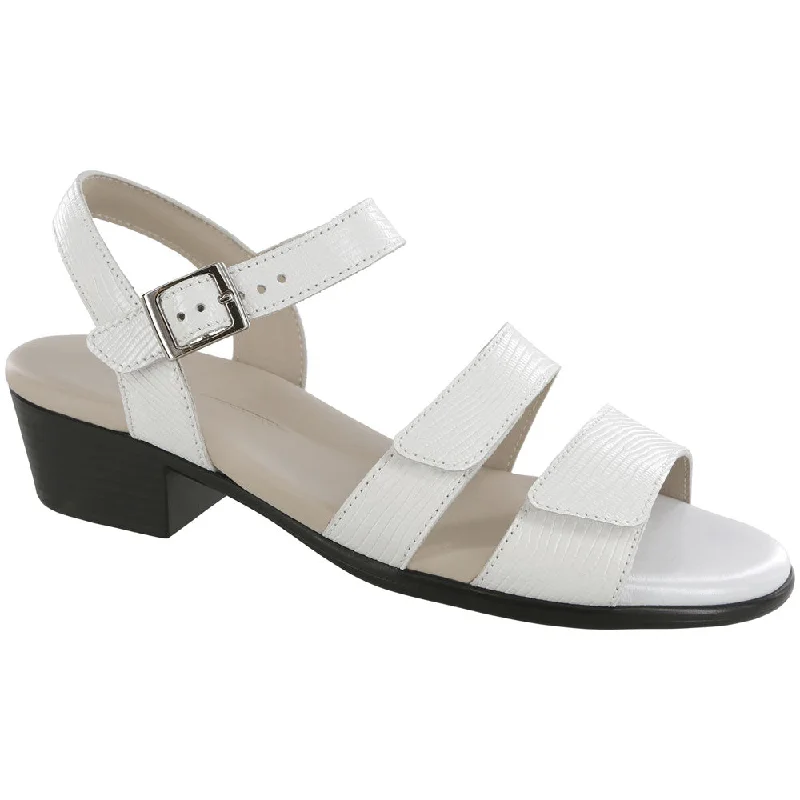 SAS Savanna Sandal White Lizard Leather (Women's)