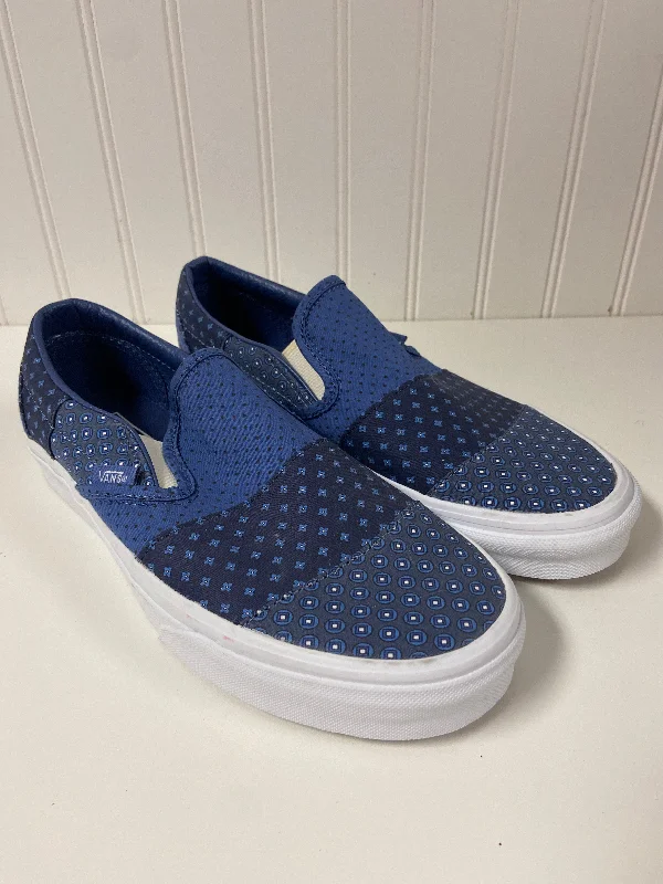 Shoes Sneakers By Vans In Blue, Size: 9