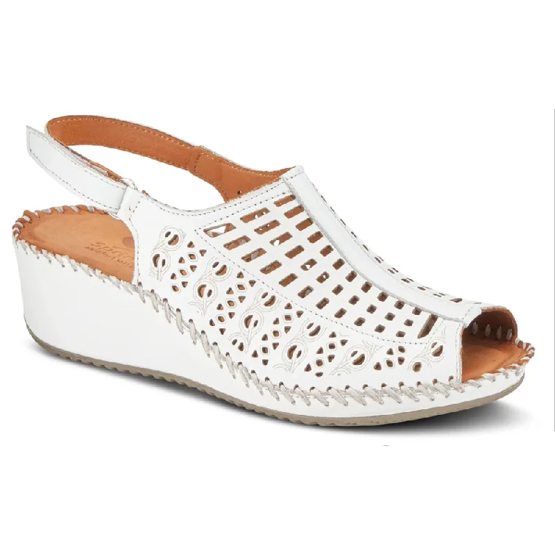 Spring Step Bohemianish Sandal White Leather (Women's)