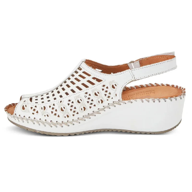 Spring Step Bohemianish Sandal White Leather (Women's)