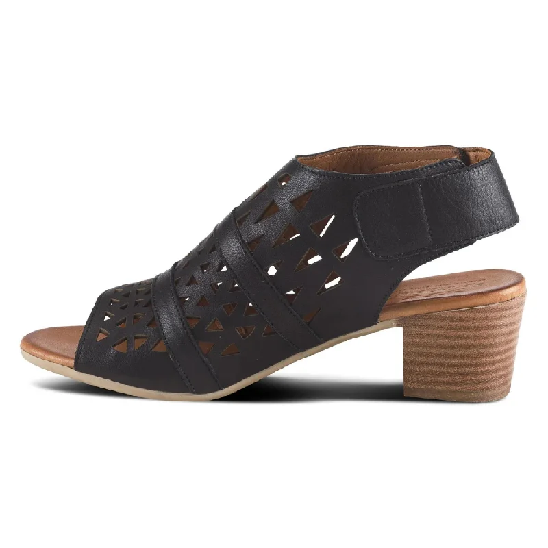 Spring Step Dorotha Black Leather Sandal (Women's)