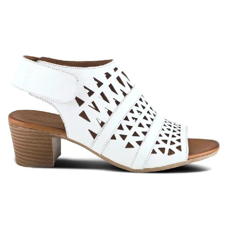 Spring Step Dorotha White Leather Sandal (Women's)