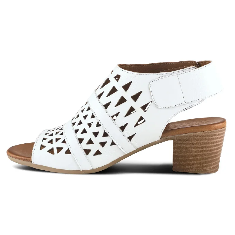 Spring Step Dorotha White Leather Sandal (Women's)