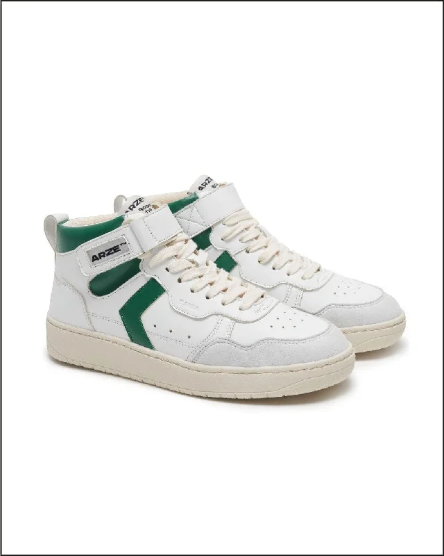 Taiga Hi Unisex Vegan Corn Leather Retro Sneakers | Green