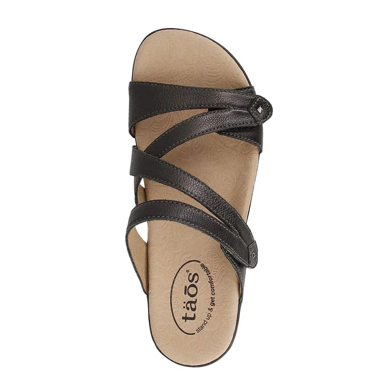 Taos Double U Slide Sandal (Women) - Black