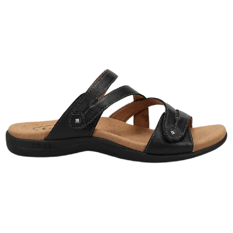 Taos Double U Black Sandal (Women's)