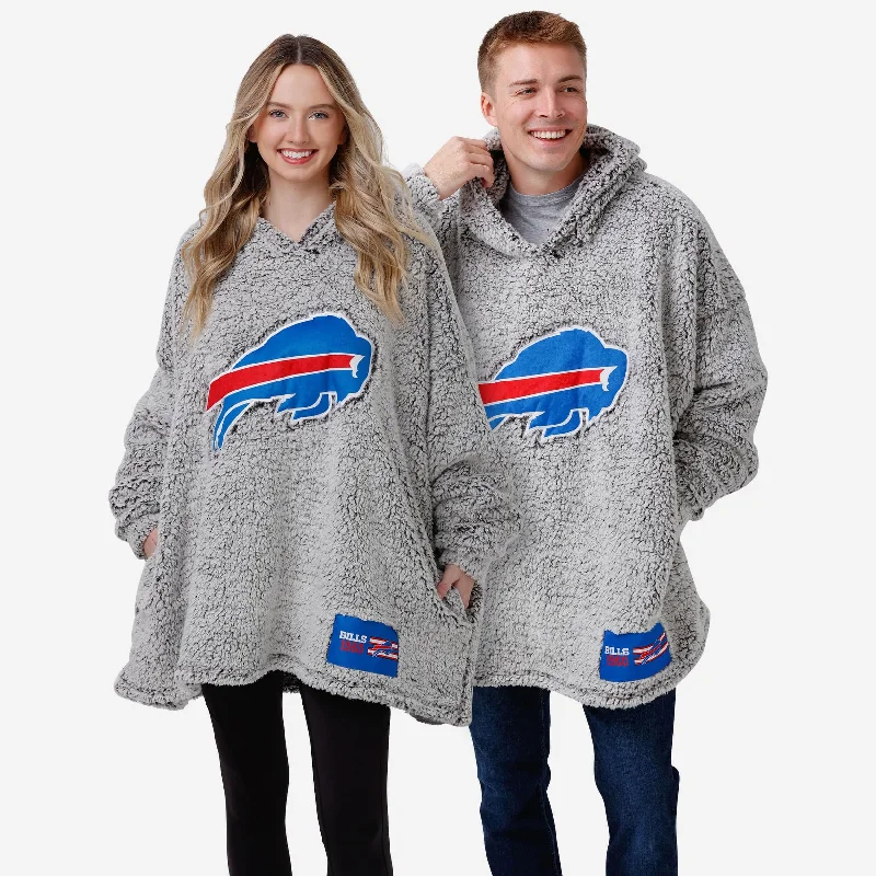 Buffalo Bills Grey Big Logo Hoodeez