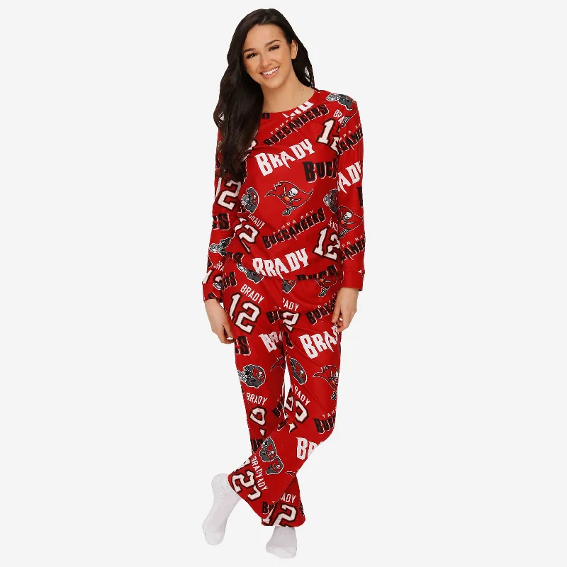 Tampa Bay Buccaneers Womens Tom Brady Pajama Set