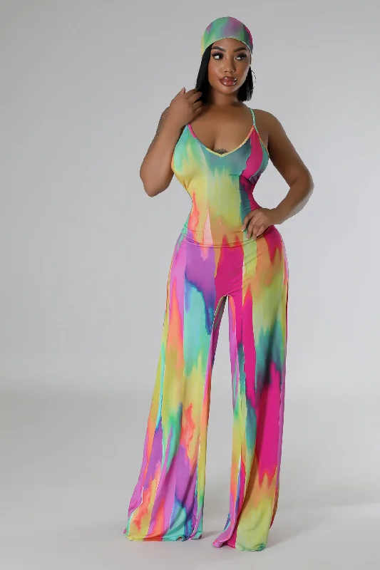 2pc Surreal Sweetheart Jumpsuit