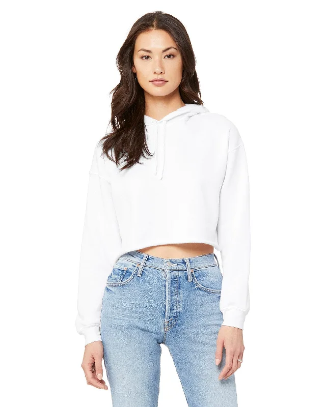 Bella+Canvas Ladies Cropped Fleece Hoodie