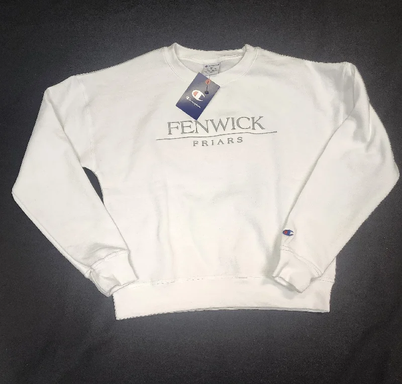 Champion Brand Women's Fenwick Friars Crewneck-White