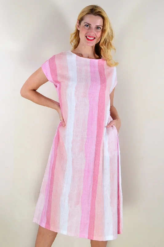 Pink Delight Midi Summer Dress