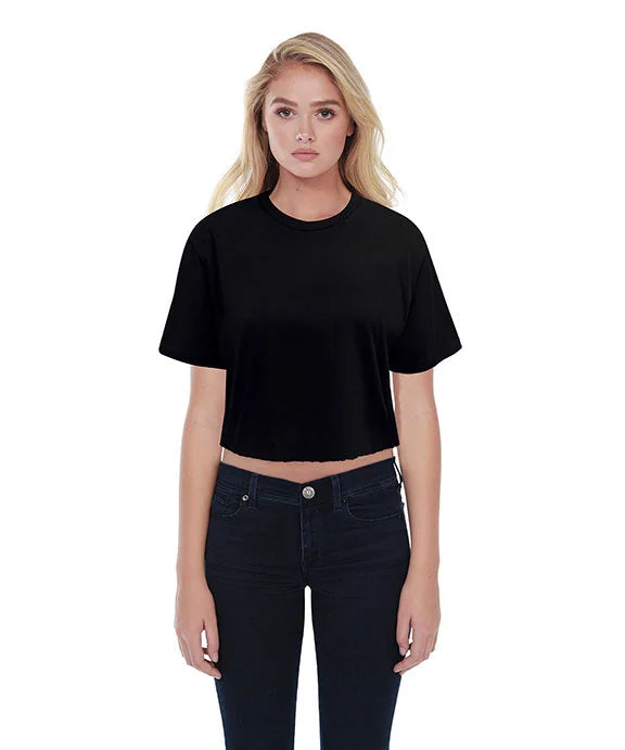 ST1110 - StarTee Ladies Boyfriend Crop T-Shirt