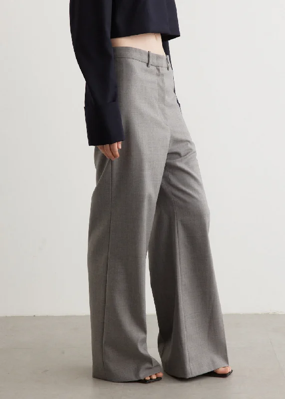 Wide Wool Trousers