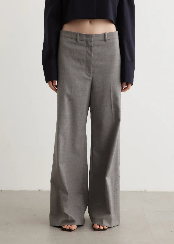 Wide Wool Trousers