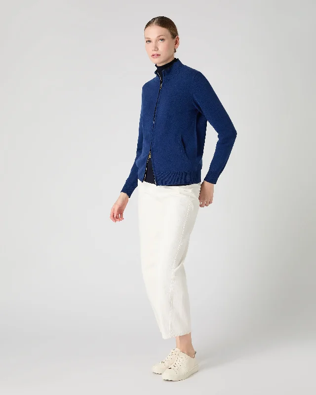 Women's Alisa Full Zip Cashmere Cardigan French Blue