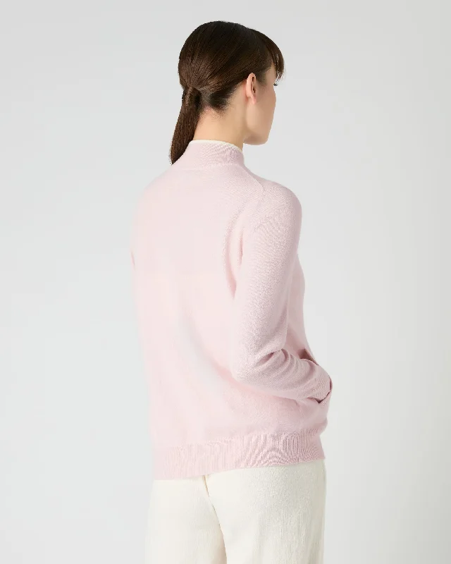 Women's Alisa Full Zip Cashmere Cardigan Quartz Pink