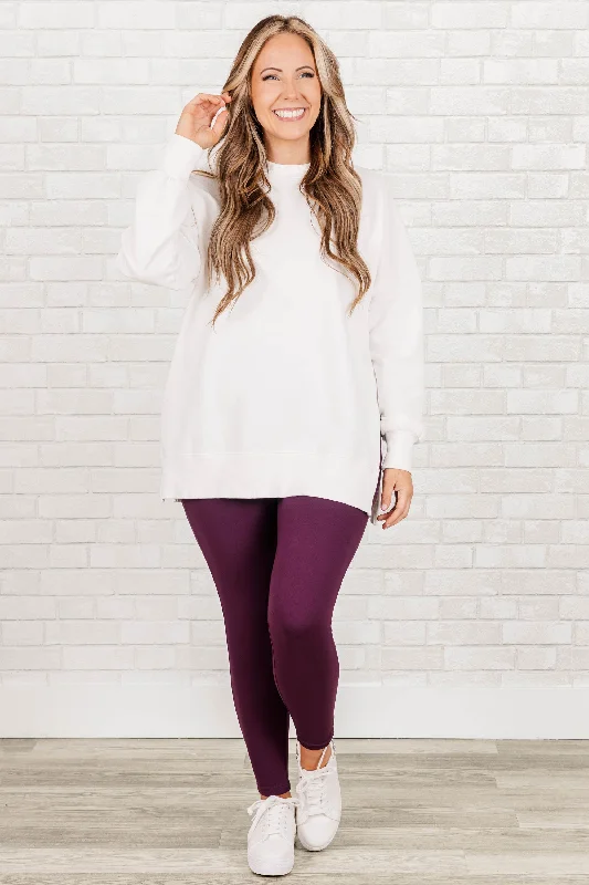 First Place Leggings, Eggplant