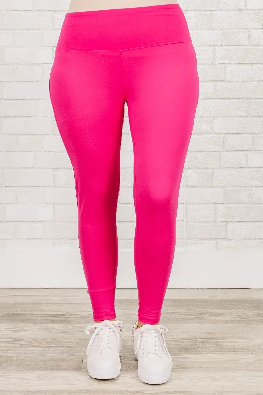 First Place Leggings, Hot Pink