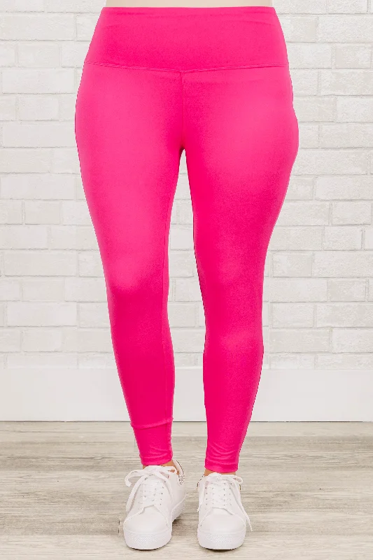 First Place Leggings, Hot Pink