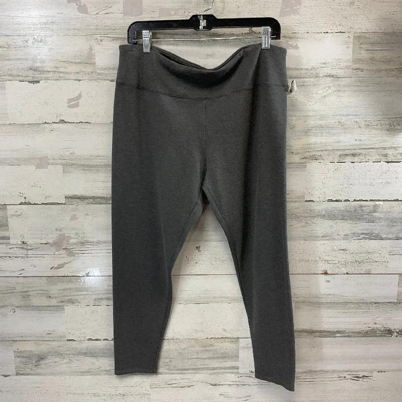 Leggings By Soft Surroundings In Grey, Size: Xl