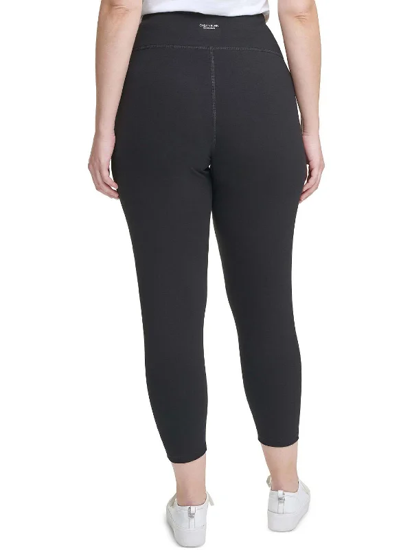 Womens Cotton Stretch High Waist Leggings