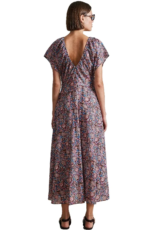 Apiece Apart Monet Ruched Maxi in Bella Floral