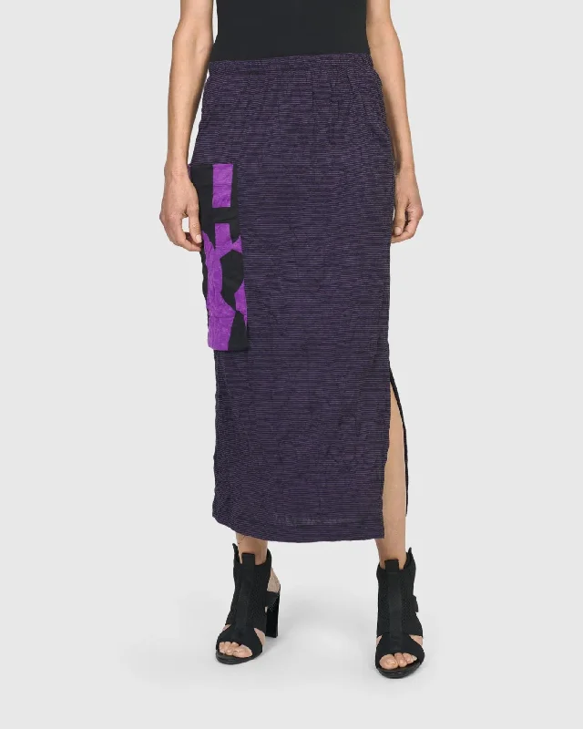 Asteroid Pencil Skirt, Violet